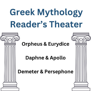 Preview of Three Greek Mythology Scripts for Reader's Theater, Short Plays, Drama Bundle