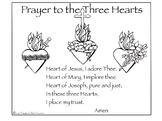 Three Hearts coloring page bundle