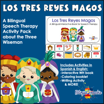 Preview of Three Kings Day | Bilingual Activity Pack for Speech Therapy