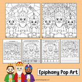 Three Kings Day Coloring Pages Epiphany Activities Writing