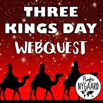 Preview of Three Kings Day WebQuest (English) Sub Plan