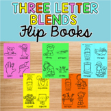 Three Letter Blends Flip Books | Three Letter Blends Activities