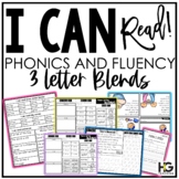 Three Letter Blends Fluency Activities and Reading Compreh