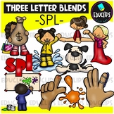 Three Letter Blends -SPL- Clip Art Set {Educlips Clipart}