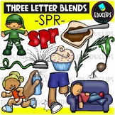Three Letter Blends -SPR- Clip Art Set {Educlips Clipart}