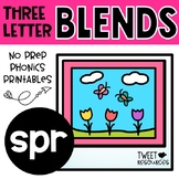 Three Letter Blends "SPR" Phonics Literacy Printables Trigraphs