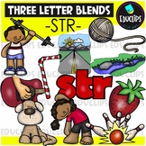 Three Letter Blends -STR- Clip Art Set {Educlips Clipart}