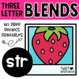 Three Letter Blends "STR" Phonics Literacy Printables Trigraphs