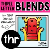 Three Letter Blends "THR" Phonics Literacy Printables Trigraphs