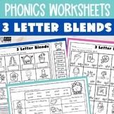 Three Letter Blends Worksheets 1st grade Phonics Activitie