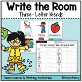 Three Letter Blends (spr, str, thr) Write the Room & Writi