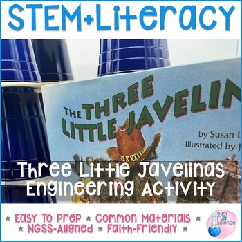 Preview of Three Little Javelinas | STEM and Literacy Activity