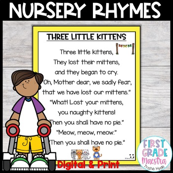Preview of Three Little Kittens | Nursery Rhyme