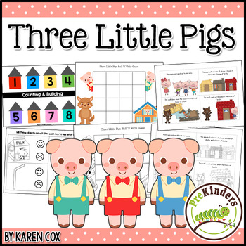 Preview of Three Little Pigs: Activity Pack {Pre-K, Preschool}