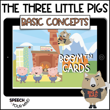 Preview of Three Little Pigs Boom™ Cards Story & Following Directions | Three Little Pigs