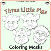 Three Little Pigs - Coloring Masks