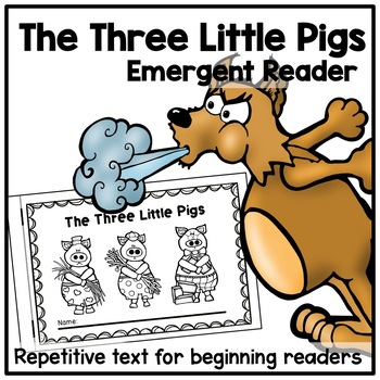 Preview of Three Little Pigs Emergent Reader