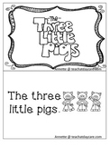 Three Little Pigs Emergent Reader. Pre-k, Kindergarten, 1s