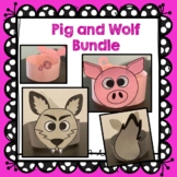 Three Little Pigs, Pig and wolf Craft, Reader's Theatre