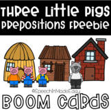 Boom Cards: Three Little Pigs Prepositions FREEBIE