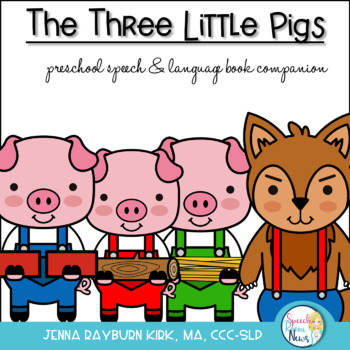 Preview of Three Little Pigs: Preschoool-K speech/language book companion