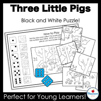 Preview of Three Little Pigs Puzzle Activity Game