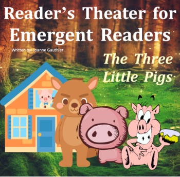 Preview of Three Little Pigs Reader's Theater for Emergent Readers