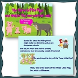 Recycling story for Earth Day -Three Little Pigs and Wolfi