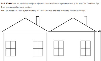 Preview of Three Little Pigs houses