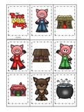 Three Little Pigs themed Memory Matching preschool educati