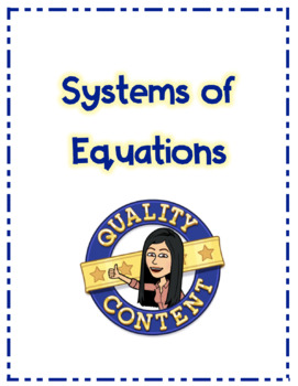 Preview of Three Methods for Solving Systems of Equations