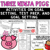 Three Ninja Pigs: activities on perseverance, test prep an