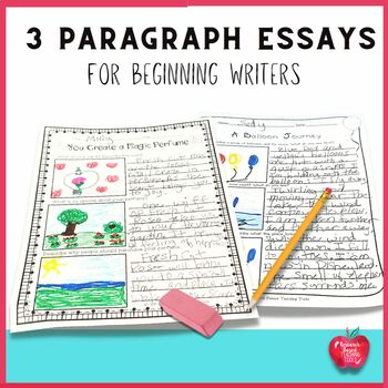 Preview of Beginning Writing Prompts: 3 Paragraph Writing