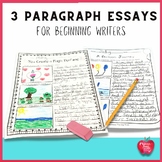 Beginning Writing Prompts: 3 Paragraph Writing