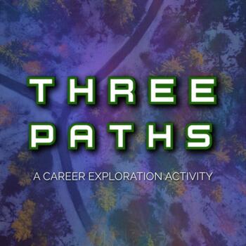 Preview of Three Paths : A Career Exploration Activity