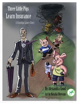 Preview of eBOOK: "Three Pigs Get Insurance" - Business & Finance for Kids