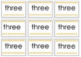Three Pre-Primer Sight Word Flash Cards