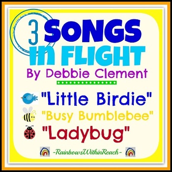 Preview of Three Songs in Flight: Bumble Bee, Ladybug, Birds (Mp3s and Lyrics) Simple Songs