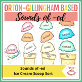 Three Sounds of the Suffix -ed ( /id/ /d/ /t/ ) Ice Cream Stack
