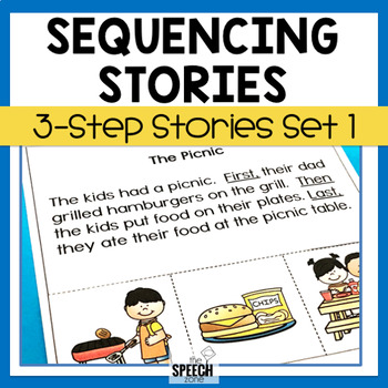 Preview of Three Step Sequencing Stories Set 1