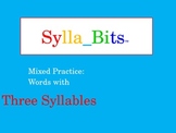 MAP NWEA Prep Reading Three Syllable Words Slideshow Mixed