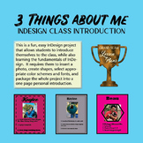 Three Things About Me InDesign Project