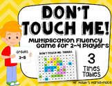 Three Times Tables: Don't Touch Me! Multiplication Fact Fl