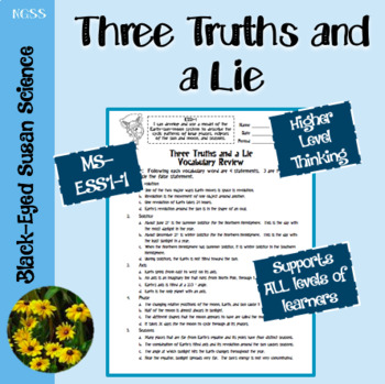 3 truths, one lie !!