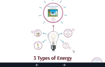 Preview of Three Types of Energy Prezi