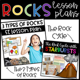 Three Types of Rocks & The Rock Cycle 5E Science Lessons w