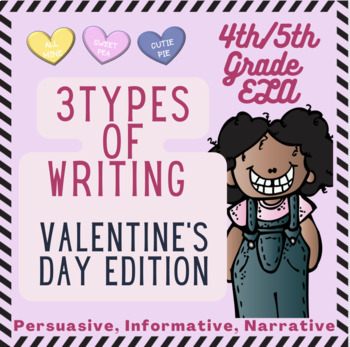 Preview of 4th/5th Grade: Writing Lessons, Practice, and Activities - Valentine's Edition