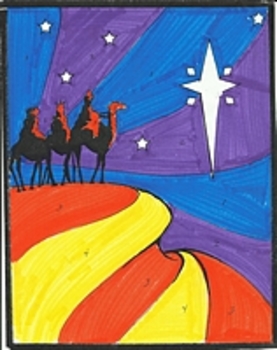 Three Wisemen Color by Number by Marz Artworks | TpT