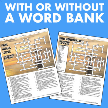 Three Worlds Meet Crossword Puzzle Review 27 Terms   Key TPT