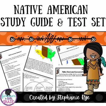 Preview of 5th Grade Social Studies-Three Worlds Meet-Native American Study Guide and Test